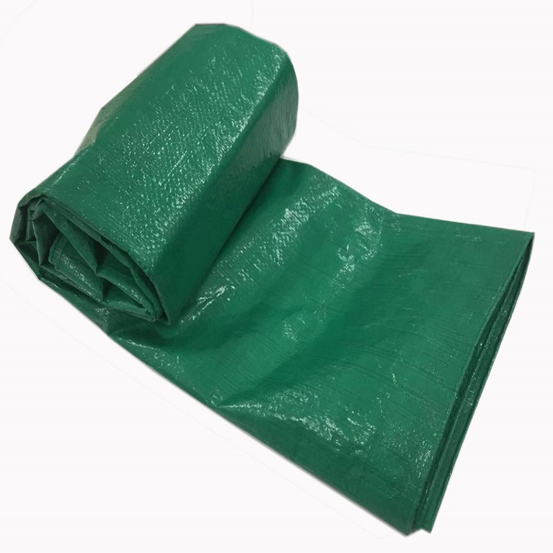 Zelená barva HDPE Tkaná textilie Plachta LDPE Laminovaná PE plachta Krycí plachta pro nákladní vozidla Plachta z plastu